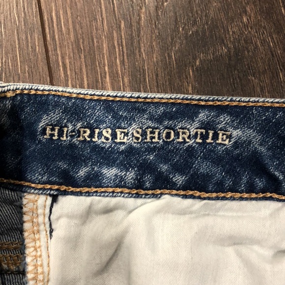 EUC American eagle high rise acid wash shorts - Picture 5 of 5